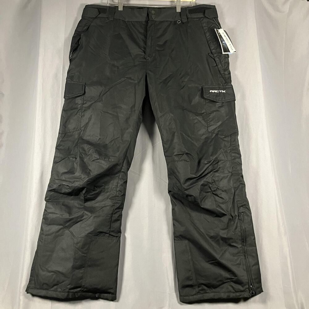 Arctix Snow Cargo Pants Mens XL Black Insulated Water Resistant Ski‎ 1960